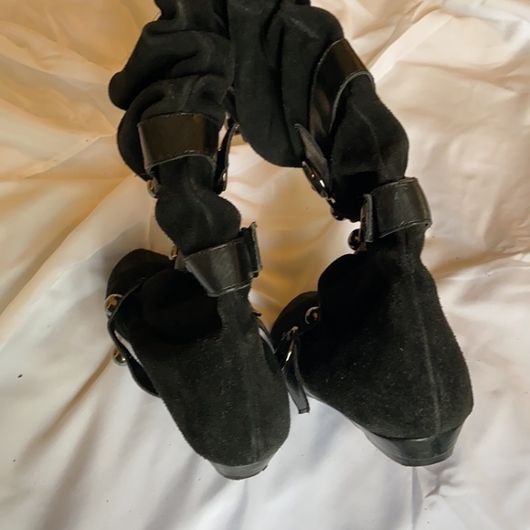 Betsey Johnson studded suede slouch boots - Picture 4 of 4